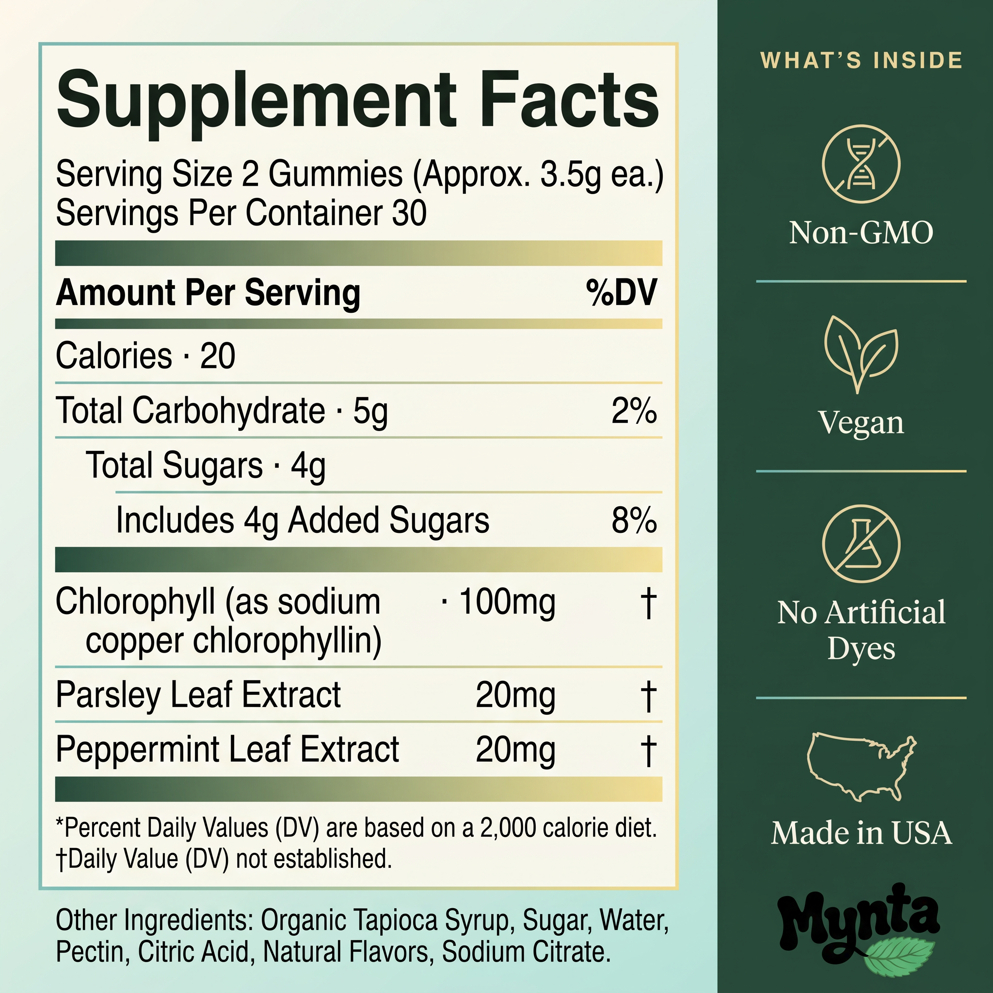 Mynta™ Chlorophyll Gummies